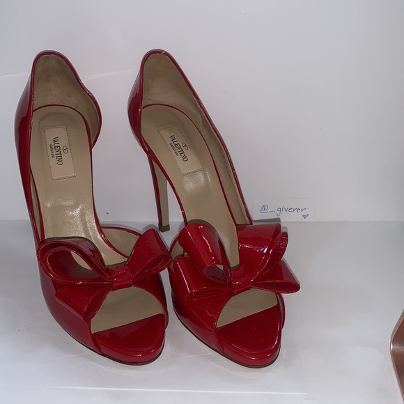 40 Red Valentino Couture Bow D’Orsay Pumps - Picture 3 of 16